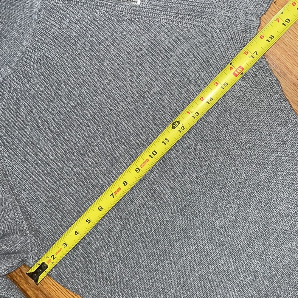 NEW Scoop Women's Ribbed Sweater Dress Zip Turtleneck M Gray - Picture 11 of 14